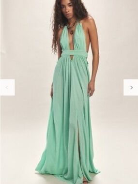 NWT Free People Look Into The Sun, Maxi Jade Mint